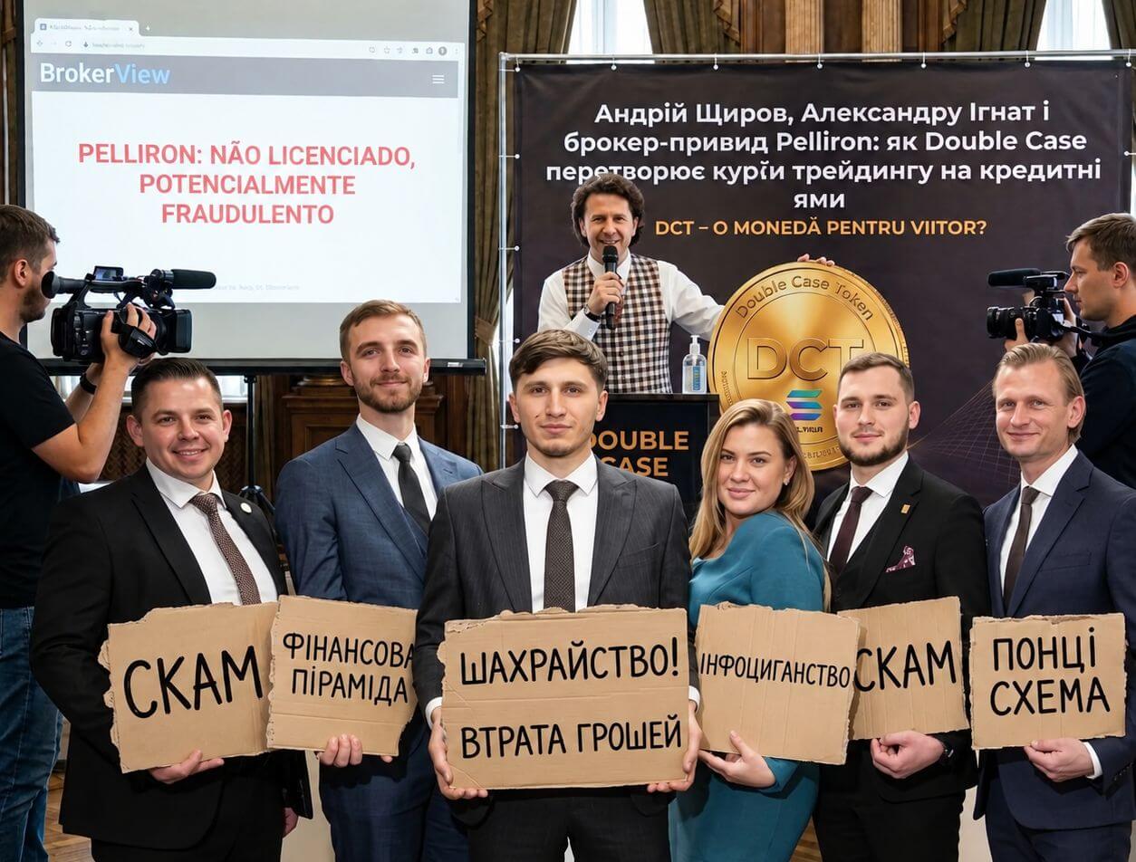 Александру Ігнат, Андрій Щиров і Double Case → Pelliron: брокер з реєстраційним номером, якого не існує, “академія” з 98% накручених відгуків і парламент, який вважає, що “збитки невеликі”